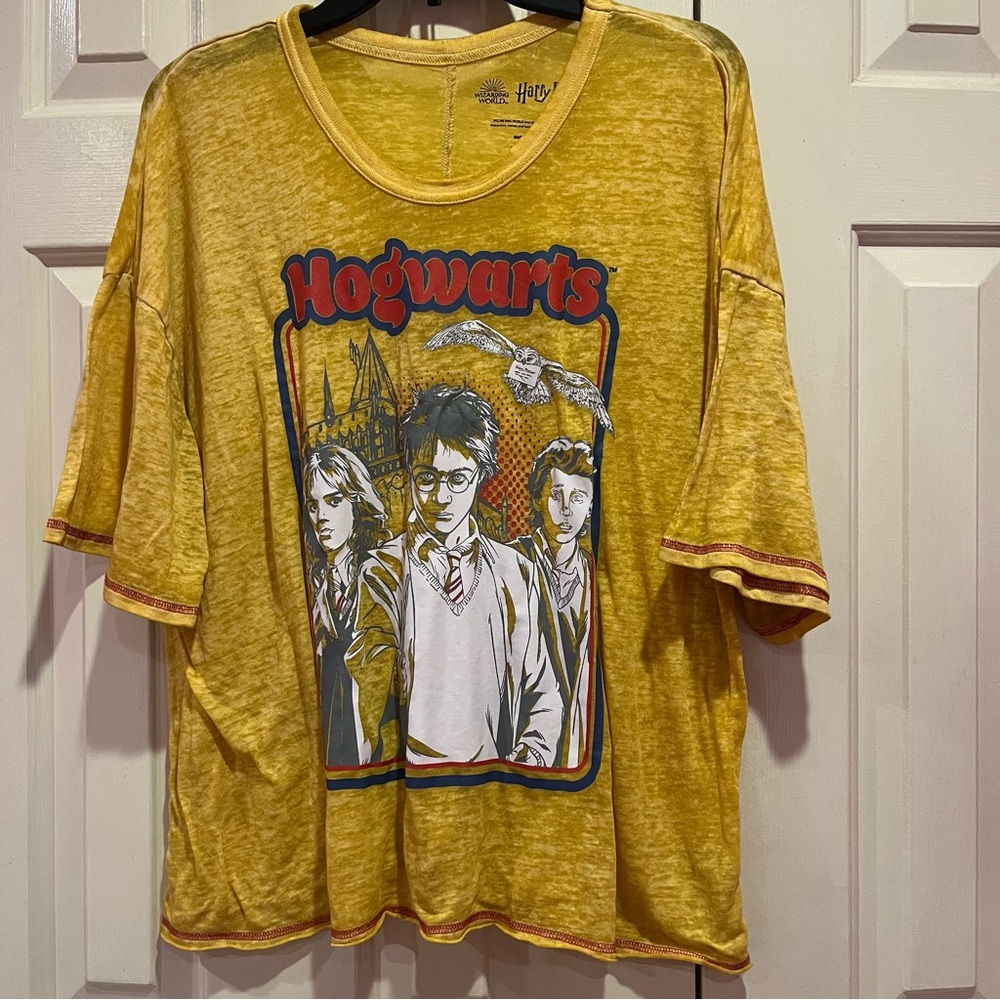 Wizarding World Harry Potter Hogwarts Top with Harry Ron Hermione Size 2X